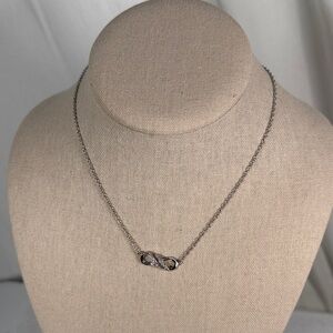 Elegant Silver Infinity Necklace